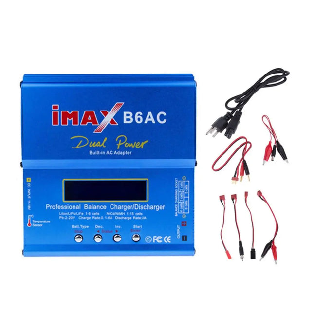 iMAX B6AC | 80W 6A Balance Charger Discharge for Lipo/Li-ion/LiFe/NiMh Battery - US Plug