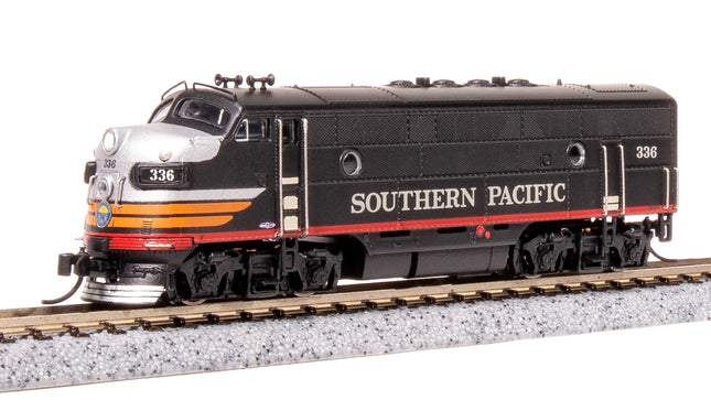 Broadway Limited 7738 | EMD F3A - Sound and DCC - Paragon4(TM) - Southern Pacific #337 (Black Widow, black, silver, red, orange) | N Scale