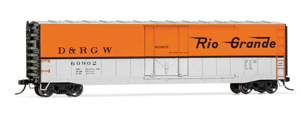 Rivarossi HR6583B 50' Plug-Door Boxcar No Roofwalk Denver & Rio Grande Western #60940 HO scale