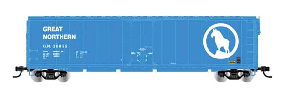 Rivarossi HR6634C 50' Plug-Door Boxcar No Roofwalk Great Northern #36904 HO scale