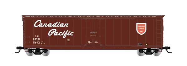 Rivarossi HR6636B 50' Plug-Door Boxcar w/Roofwalk Canadian Pacific #80000 HO scale