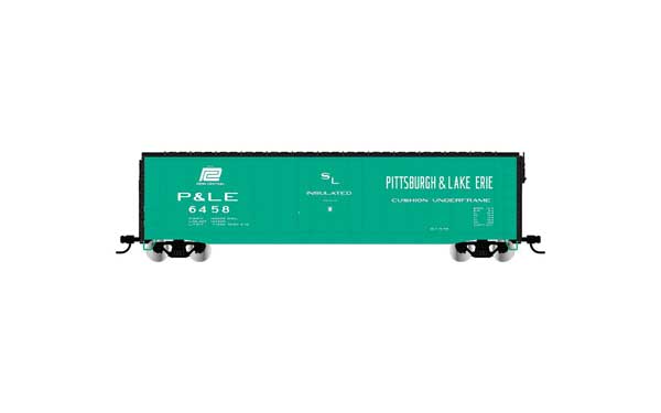 Rivarossi HR6663A 50' Plug-Door Boxcar No Roofwalk Pittsburgh & Lake Erie #6458 HO scale