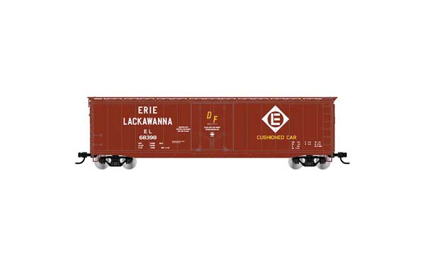 Rivarossi HR6664A 50' Plug-Door Boxcar w/Roofwalk Erie Lackawanna #68396 HO scale