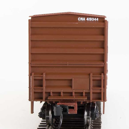 Walthers Mainline 910-1852 | 50' ACF Exterior Post Boxcar - Ready to Run - Canadian National CNA #419344 (Boxcar Red, Large Noodle Logo) | HO Scale