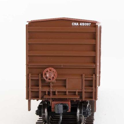 Walthers Mainline 910-1855 | 50' ACF Exterior Post Boxcar - Ready to Run - Canadian National CNA #419397 (Boxcar Red, Large Noodle Logo) | HO Scale