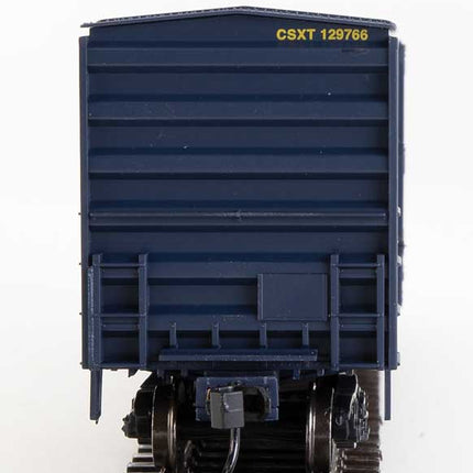 Walthers Mainline 910-1856 | 50' ACF Exterior Post Boxcar - Ready to Run - CSX Transportation #129766 (blue, yellow) | HO Scale