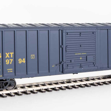 Walthers Mainline 910-1857 | 50' ACF Exterior Post Boxcar - Ready to Run - CSX Transportation #129794 (blue, yellow) | HO Scale