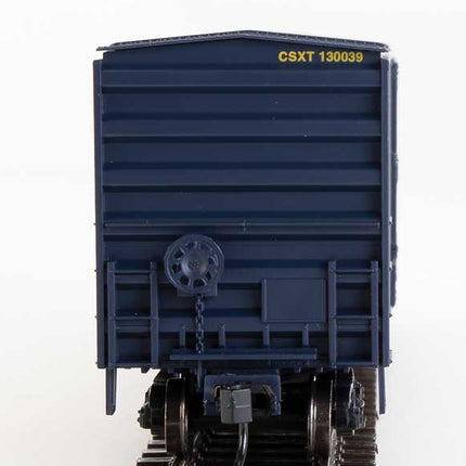 Walthers Mainline 910-1859 | 50' ACF Exterior Post Boxcar - Ready to Run - CSX Transportation #130039 (blue, yellow) | HO Scale