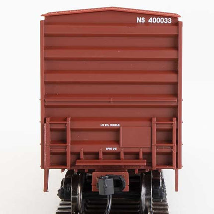 Walthers Mainline 910-1863 | 50' ACF Exterior Post Boxcar - Ready to Run - Norfolk Southern #400033 (Boxcar Red) | HO Scale