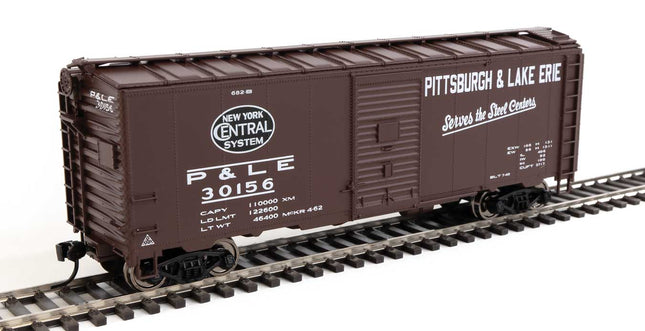 Walthers Mainline 910-2735 | 40' AAR Modified 1937 Boxcar - Ready to Run - New York Central - Pittsburgh & Lake Erie #30156 | HO Scale