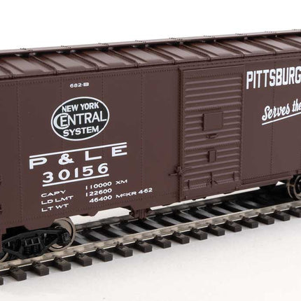 Walthers Mainline 910-2735 | 40' AAR Modified 1937 Boxcar - Ready to Run - New York Central - Pittsburgh & Lake Erie #30156 | HO Scale