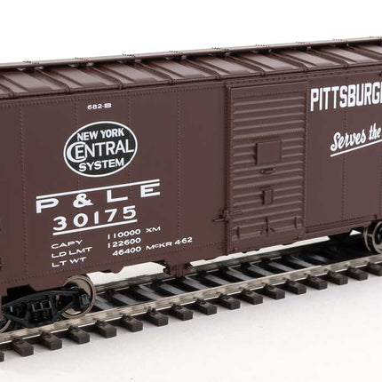 Walthers Mainline 910-2736 | 40' AAR Modified 1937 Boxcar - Ready to Run - New York Central - Pittsburgh & Lake Erie #30175 | HO Scale