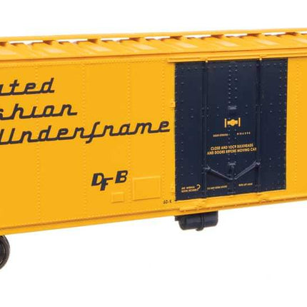 Walthers Mainline 50' Chesapeake & Ohio insulated boxcar model in yellow, ready for HO Scale layouts.
