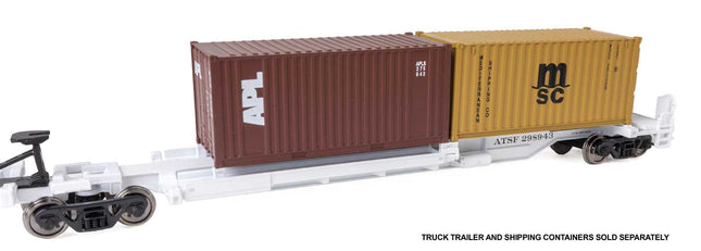 WalthersMainline 910-5261 | 263' Five-Unit All-Purpose 48' Spine Car - Santa Fe #298943 | HO Scale