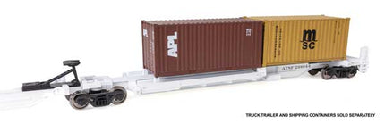 WalthersMainline 910-5262 | 263' Five-Unit All-Purpose 48' Spine Car - Santa Fe #298944 | HO Scale