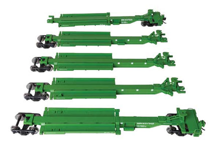 WalthersMainline 910-5263 | 263' Five-Unit All-Purpose 48' Spine Car - Burlington Northern #637501 | HO Scale