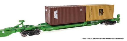 WalthersMainline 910-5263 HO 263' Five-Unit All-Purpose 48' Spine Car Burlington Northern #637501