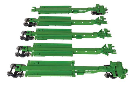 WalthersMainline 910-5264 | 263' Five-Unit All-Purpose 48' Spine Car - Burlington Northern #637502 | HO Scale