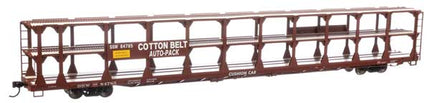 Walthers Mainline 910-8221 | 89' Flatcar with Tri-Level Open Auto Rack - Southern Pacific SP #84785 | HO Scale