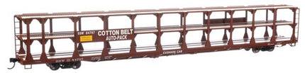Walthers Mainline 910-8223 | 89' Flatcar with Tri-Level Open Auto Rack - Southern Pacific SP #84797 | HO Scale