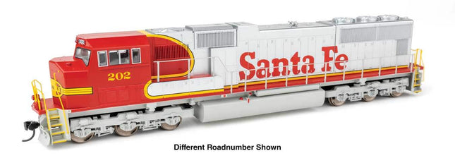 Walthers Mainline 910-11001 | EMD SD75M - Standard DC - Santa Fe #203 (red, silver, Superfleet) | HO Scale