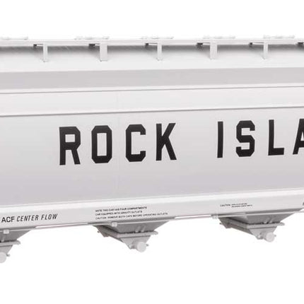 WalthersMainline 910-49215 | ACF 5250 4-Bay Centerflow Covered Hopper Rock Island #13980 | HO Scale