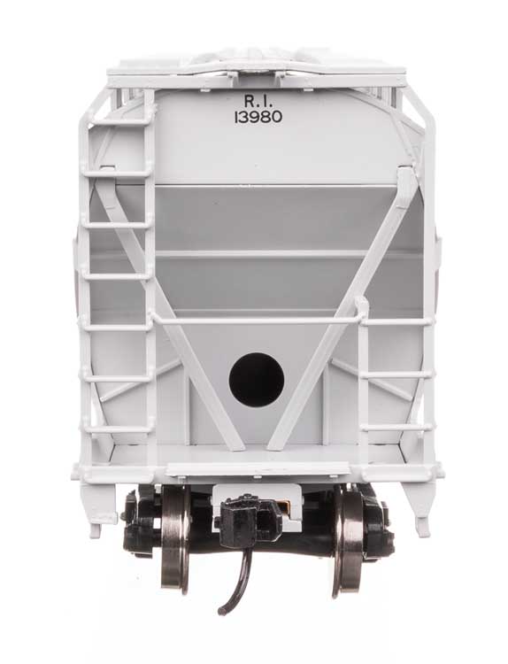 WalthersMainline 910-49215 | ACF 5250 4-Bay Centerflow Covered Hopper Rock Island #13980 | HO Scale