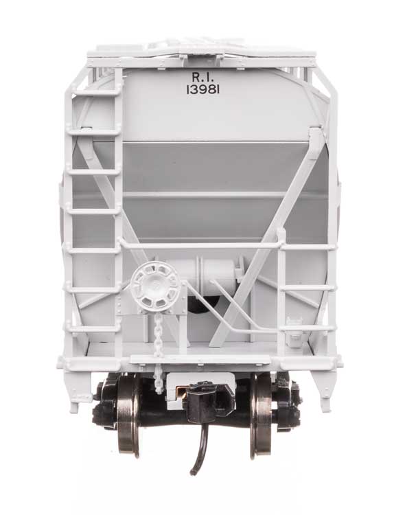 WalthersMainline 910-49216 | ACF 5250 4-Bay Centerflow Covered Hopper Rock Island #13981 | HO Scale