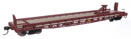 WalthersMainline 910-50515 | 53' GSC Piggyback Service Flatcar - Ready to Run - Trailer Train TTX #475150 | HO Scale