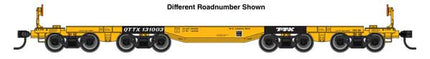 WalthersMainline 910-51023 HO scale 66' heavy-duty 4-truck flatcar, TTX #131004