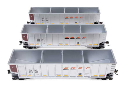 WalthersMainline 910-55909 50' Bethgon Coalporter Coal Gondola 3-Pack BNSF HO Scale