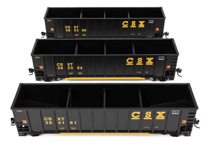 WalthersMainline 910-55912 50' Bethgon Coalporter Coal Gondola 3-Pack CSX HO Scale