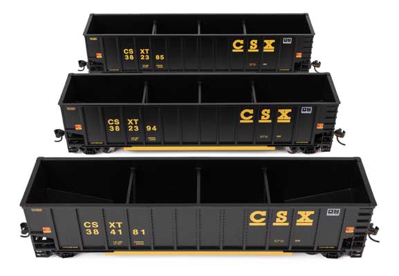 WalthersMainline 910-55912 50' Bethgon Coalporter Coal Gondola 3-Pack CSX HO Scale