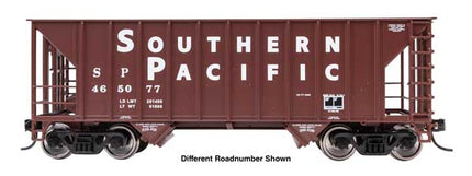 WalthersMainline 910-56647 HO scale 34' Greenville 100-ton 2-bay hopper, Southern Pacific #465597