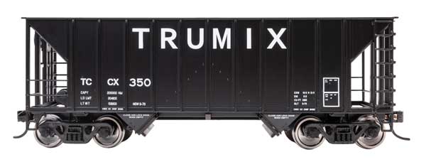 WalthersMainline 910-56648 HO scale 34' Greenville 100-ton 2-bay hopper, Trumix #350
