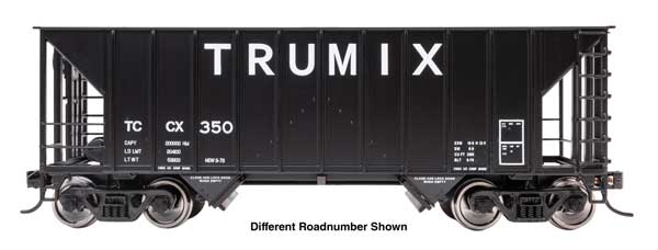 WalthersMainline 910-56649 HO scale 34' Greenville 100-ton 2-bay hopper, Trumix #359