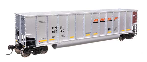WalthersMainline 910-57201 50' Bethgon Coalporter Coal Gondola BNSF #670650 HO Scale