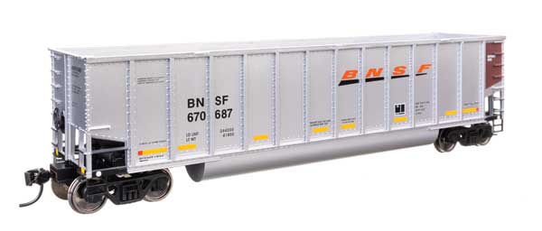 WalthersMainline 910-57202 50' Bethgon Coalporter Coal Gondola BNSF #670687 HO Scale