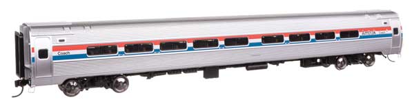 WalthersProto 920-12213 | 85' Amfleet I 84-Seat Coach - Lighted - Amtrak Phase III (Decal, Unnumbered) | HO Scale