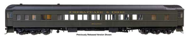 WalthersProto 920-17205 HO scale 82' Pullman Heavyweight 12-1 Sleeper, Chesapeake & Ohio Fresno