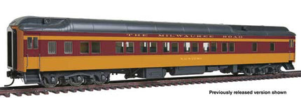 WalthersProto 920-17208 HO scale 82' Pullman Heavyweight 12-1 Sleeper, Milwaukee Road Wauwatosa