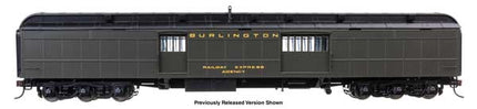 WalthersProto 920-17512 HO scale 70' Heavyweight Baggage Car, Chicago, Burlington & Quincy #1525