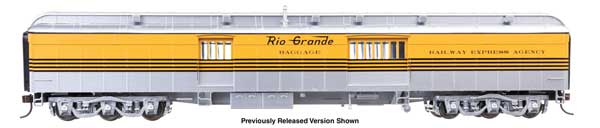 WalthersProto 920-17514 HO scale 70' Heavyweight Baggage Car, Denver & Rio Grande Western #763