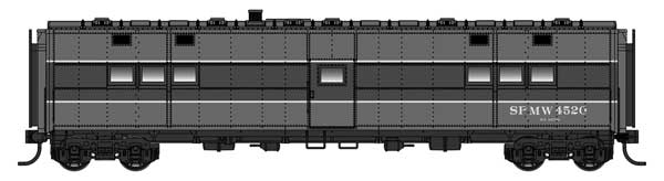 WalthersProto 920-17904 HO scale ACF-Built Troop Kitchen Car - Lighted, SPMW #4520