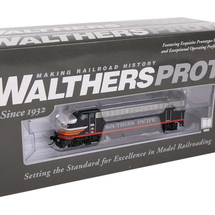 Walthers Proto 920-40936 | EMD F7A-B Set - LokSound 5 Sound & DCC - Southern Pacific(TM) #6301, 8301 (Black Widow) | HO Scale