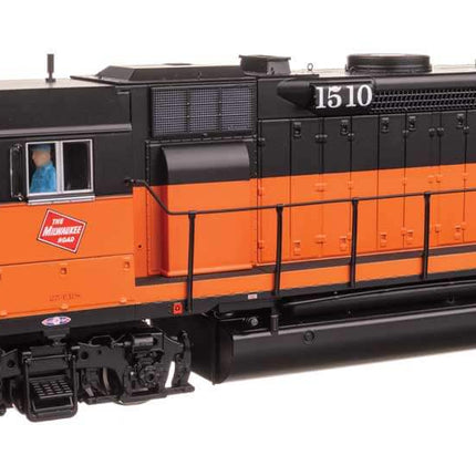 WalthersProto HO scale EMD GP35 Phase II Milwaukee Road #1510 diesel locomotive model.