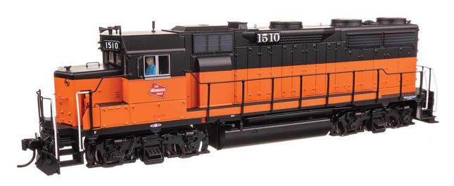 WalthersProto HO scale EMD GP35 Phase II Milwaukee Road #1510 diesel locomotive model.