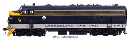 Walthers Proto 920-49548 | EMD FP7 - Standard DC / DCC Ready - Chesapeake & Ohio #8006 | HO Scale