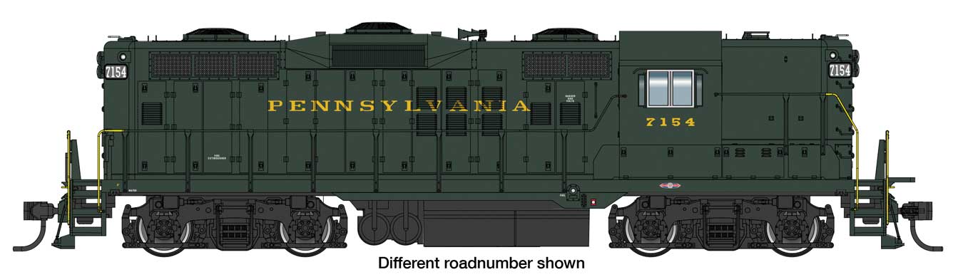 Walthers Proto 920-49812 | EMD GP9  - Standard DC - Pennsylvania Railroad #7260 (Brunswick Green, Dulux gold) | HO Scale