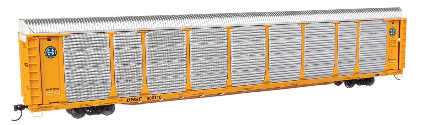 WalthersProto 920-101504 | 89' Thrall Bi-Level Auto Carrier - Ready to Run - BNSF TTGX #300110 | HO Scale